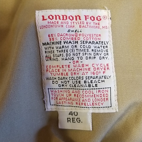 Classic London Fog Trench Coat - Picture 8 of 8